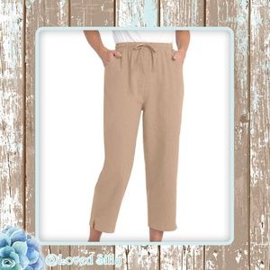 Drawstring Capri Pants
